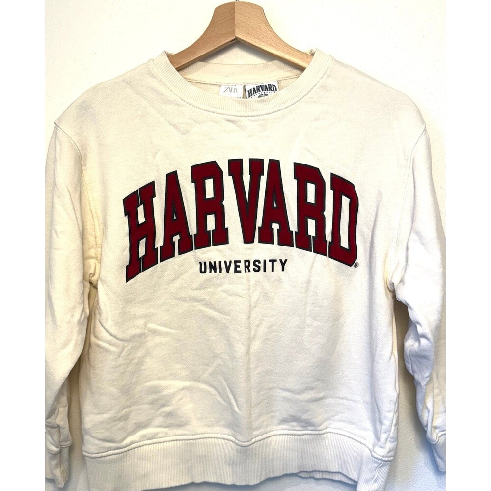 Zara Harvard Crewneck Sweatshirt